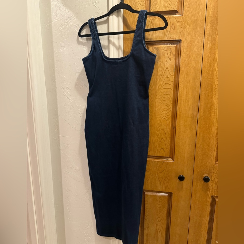 Good America denim bodycon dress. Size 1.